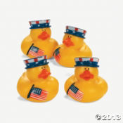 Patriotic Rubber Duckies<br>2"-1 dozen